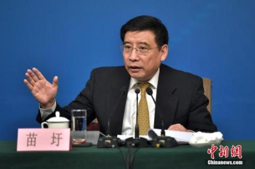 資料圖：苗圩。<a target='_blank' href='http://www.chinanews.com/'>中新社</a>記者金碩攝